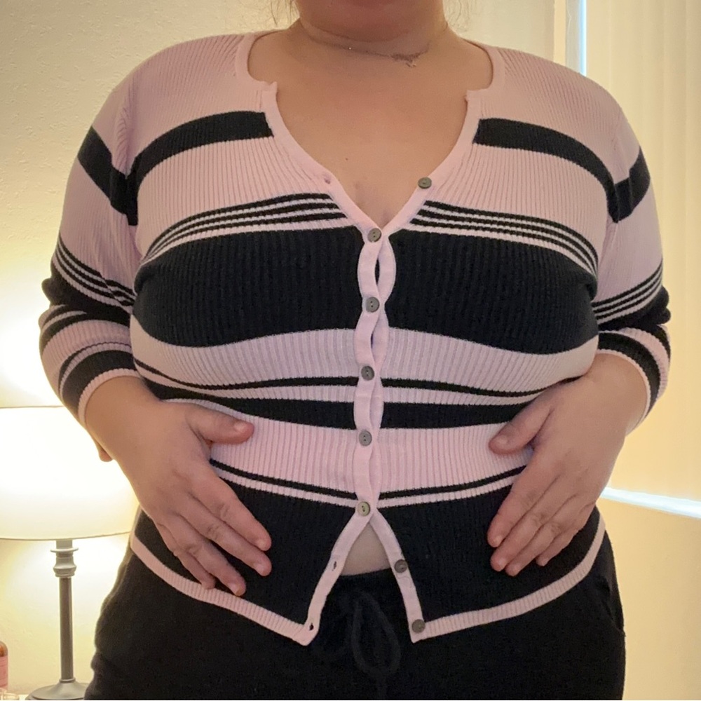 Worthington striped sweater top
